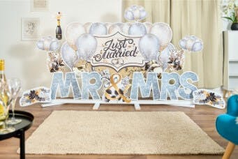 Just Married Backdrop 6x3ft*
